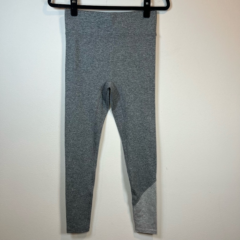Bandier We Over Me Inversion Leggings Pants Gray Stretch Athletic Gym NEW Medium